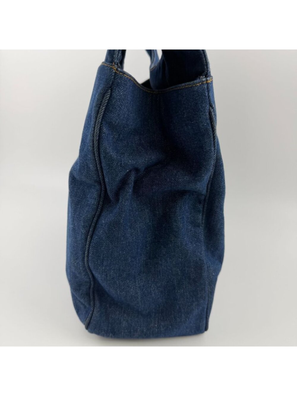 ★SOLD★ Chanel CC Logo Handbag Blue Denim Vintage - Picture 4 of 15